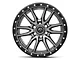 Fuel Wheels Rebel Matte Gunmetal with Black Simulated Bead Ring 6-Lug Wheel; 20x9; 1mm Offset (21-24 F-150)