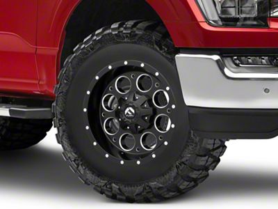 Fuel Wheels Revolver Matte Black Milled 6-Lug Wheel; 17x9; -12mm Offset (21-25 F-150)
