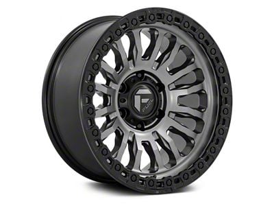 Fuel Wheels Rincon Matte Gunmetal with Black Lip 6-Lug Wheel; 20x9; 1mm Offset (21-25 F-150)
