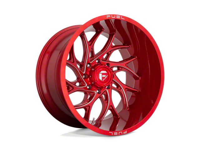Fuel Wheels Runner Candy Red Milled 6-Lug Wheel; 26x14; -75mm Offset (21-24 F-150)