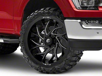 Fuel Wheels Runner Gloss Black Milled 6-Lug Wheel; 22x12; -44mm Offset (21-25 F-150)