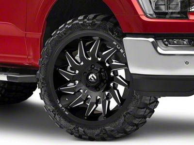 Fuel Wheels Saber Gloss Black Milled 6-Lug Wheel; 24x12; -44mm Offset (21-25 F-150)