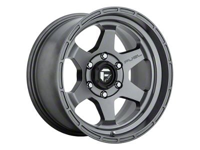 Fuel Wheels Shok Matte Anthracite 6-Lug Wheel; 17x9; 1mm Offset (21-25 F-150)