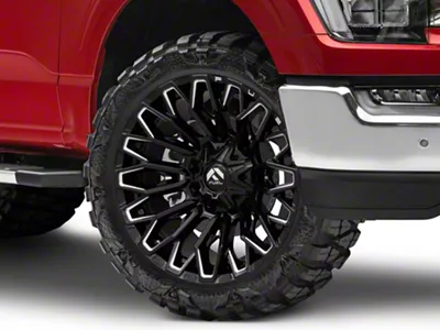 Fuel Wheels Strike Gloss Black Milled 6-Lug Wheel; 22x10; -18mm Offset (21-24 F-150)
