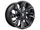 Fuel Wheels STRYKR Gloss Black Milled 6-Lug Wheel; 17x9; 20mm Offset (15-20 F-150)