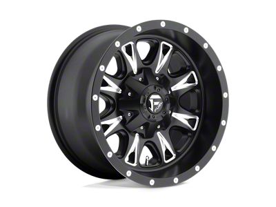 Fuel Wheels Throttle Matte Black Milled 5-Lug Wheel; 17x9; -12mm Offset (97-03 F-150)