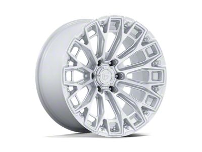 Fuel Wheels Trax Gloss Silver with Machined Face 6-Lug Wheel; 18x9; 1mm Offset (21-25 F-150)