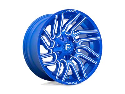 Fuel Wheels Typhoon Anodized Blue Milled 6-Lug Wheel; 20x10; -18mm Offset (21-25 F-150)