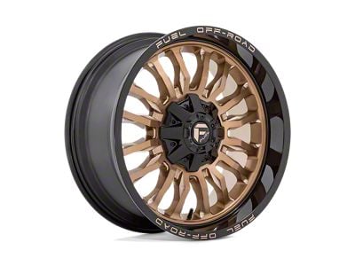 Fuel Wheels Arc Platinum Bronze with Black Lip 8-Lug Wheel; 22x10; -18mm Offset (23-25 F-250 Super Duty)