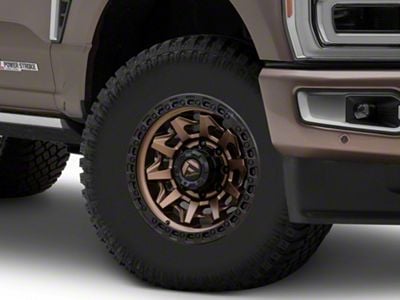 Fuel Wheels Covert Matte Bronze with Black Bead Ring 8-Lug Wheel; 17x9; 1mm Offset (23-25 F-250 Super Duty)