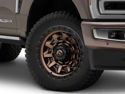 Fuel Wheels Covert Matte Bronze with Black Bead Ring 8-Lug Wheel; 20x9; 1mm Offset (23-25 F-250 Super Duty)
