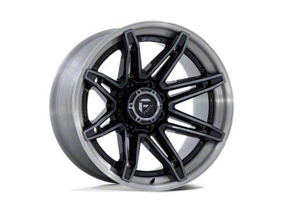 Fuel Wheels Fusion Forged Brawl Gloss Black Bushed Dark Tinted Clear 8-Lug Wheel; 24x12; -44mm Offset (23-24 F-250 Super Duty)