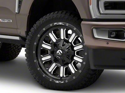 Fuel Wheels Hammer Gloss Black Milled 8-Lug Wheel; 22x10; -18mm Offset (23-25 F-250 Super Duty)