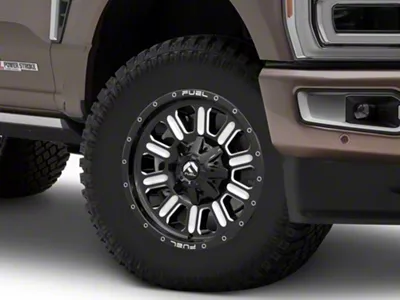 Fuel Wheels Hardline Gloss Black Milled 8-Lug Wheel; 18x9; 1mm Offset (23-25 F-250 Super Duty)