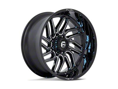 Fuel Wheels Hurricane Gloss Black Milled 8-Lug Wheel; 24x12; -44mm Offset (23-24 F-250 Super Duty)