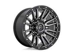 Fuel Wheels Rebel Matte Gunmetal with Black Bead Ring 8-Lug Wheel; 20x10; -18mm Offset (23-25 F-250 Super Duty)