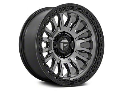 Fuel Wheels Rincon Matte Gunmetal with Black Lip 8-Lug Wheel; 20x9; 1mm Offset (23-24 F-250 Super Duty)