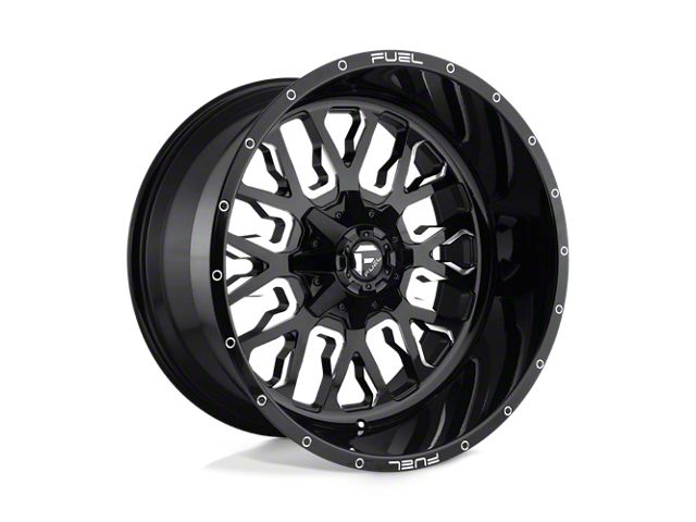 Fuel Wheels Stroke Gloss Black Milled 8-Lug Wheel; 24x14; -75mm Offset (23-24 F-250 Super Duty)