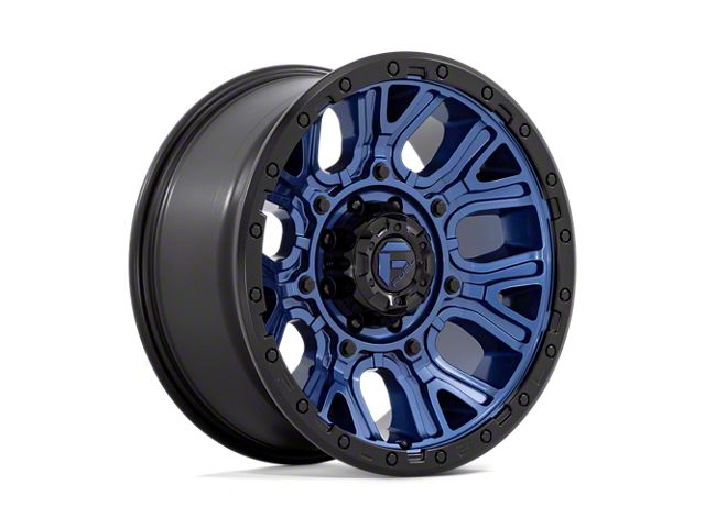 Fuel Wheels Traction Dark Blue with Black Ring 8-Lug Wheel; 20x9; 1mm Offset (23-24 F-250 Super Duty)