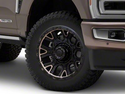 Fuel Wheels Traction Matte Black with Double Dark Tint 8-Lug Wheel; 20x9; 1mm Offset (23-25 F-250 Super Duty)