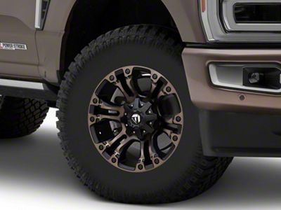 Fuel Wheels Vapor Matte Black Double Dark Tint 8-Lug Wheel; 17x10; -18mm Offset (23-25 F-250 Super Duty)