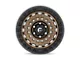 Fuel Wheels Zephyr Matte Bronze with Black Bead Ring 8-Lug Wheel; 17x9; 1mm Offset (23-24 F-250 Super Duty)