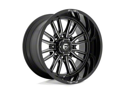 Fuel Wheels Clash Gloss Black Milled 8-Lug Wheel; 22x12; -44mm Offset (23-25 F-350 Super Duty SRW)