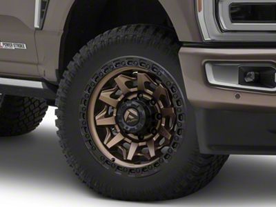 Fuel Wheels Covert Matte Bronze with Black Bead Ring 8-Lug Wheel; 20x9; 20mm Offset (23-25 F-350 Super Duty SRW)