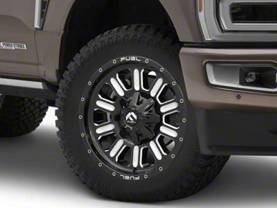 Fuel Wheels Hammer Gloss Black Milled 8-Lug Wheel; 20x10; -18mm Offset (23-25 F-350 Super Duty SRW)