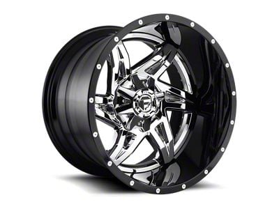 Fuel Wheels Rocker Chrome with Gloss Black Lip 8-Lug Wheel; 22x10; -13mm Offset (23-25 F-350 Super Duty SRW)
