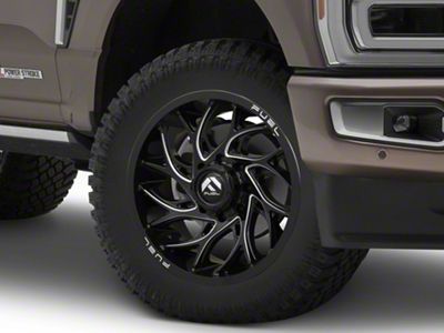 Fuel Wheels Runner Gloss Black Milled 8-Lug Wheel; 20x10; -18mm Offset (23-25 F-350 Super Duty SRW)