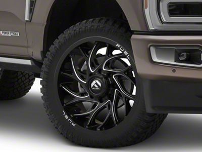 Fuel Wheels Runner Gloss Black Milled 8-Lug Wheel; 22x10; -18mm Offset (23-25 F-350 Super Duty SRW)