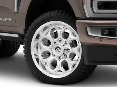 Fuel Wheels Scepter Polished Milled 8-Lug Wheel; 22x10; -18mm Offset (23-25 F-350 Super Duty SRW)