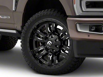Fuel Wheels Sledge Gloss Black Milled 8-Lug Wheel; 22x10; -18mm Offset (23-25 F-350 Super Duty SRW)