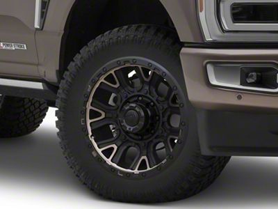 Fuel Wheels Traction Matte Black with Double Dark Tint 8-Lug Wheel; 20x9; 1mm Offset (23-25 F-350 Super Duty SRW)