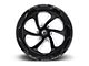 Fuel Wheels Flow Gloss Black Milled 6-Lug Wheel; 20x12; -43mm Offset (15-20 F-150)