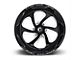 Fuel Wheels Flow Gloss Black Milled 6-Lug Wheel; 20x12; -43mm Offset (14-18 Silverado 1500)