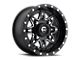 Fuel Wheels Lethal Satin Black Milled 6-Lug Wheel; 20x12; -44mm Offset (14-18 Sierra 1500)