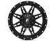 Fuel Wheels Lethal Satin Black Milled 6-Lug Wheel; 20x9; 14mm Offset (14-18 Sierra 1500)