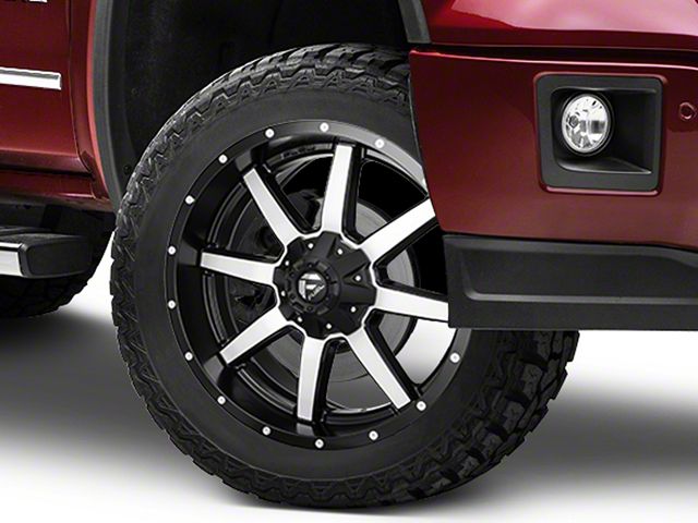 Fuel Wheels Maverick Matte Black Machined 6-Lug Wheel; 22x9.5; 25mm Offset (14-18 Sierra 1500)