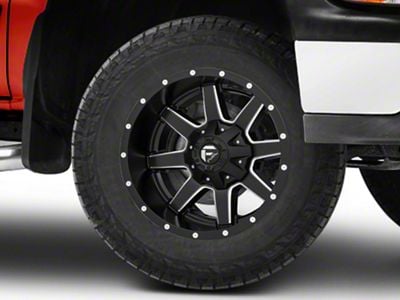 Fuel Wheels Maverick Matte Black Milled 6-Lug Wheel; 18x12; -44mm Offset (99-06 Silverado 1500)