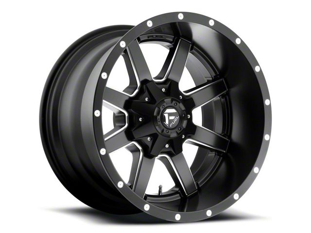 Fuel Wheels Maverick Matte Black Milled 6-Lug Wheel; 24x14; -75mm Offset (04-08 F-150)