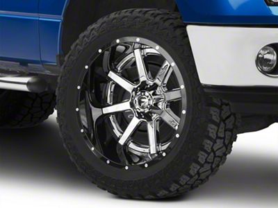 Fuel Wheels Maverick Chrome with Gloss Black Lip 6-Lug Wheel; 22x14; -70mm Offset (09-14 F-150)