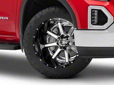 Fuel Wheels Maverick Chrome with Gloss Black Lip 6-Lug Wheel; 22x14; -70mm Offset (19-24 Sierra 1500)