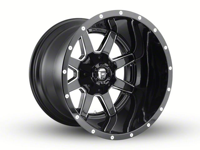 Fuel Wheels Maverick Gloss Black Milled 5-Lug Wheel; 20x12; -44mm Offset (09-18 RAM 1500)
