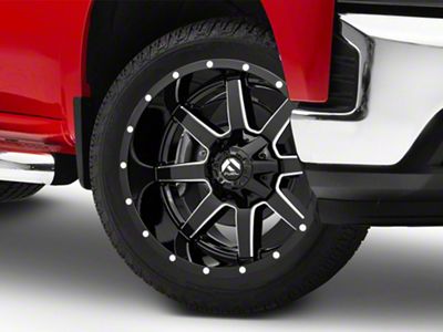 Fuel Wheels Maverick Gloss Black Milled 6-Lug Wheel; 20x14; -76mm Offset (19-25 Silverado 1500)