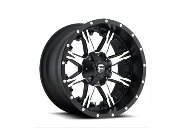 Fuel Wheels NUTZ Matte Black Machined 5-Lug Wheel; 22x12; -44mm Offset (09-18 RAM 1500)