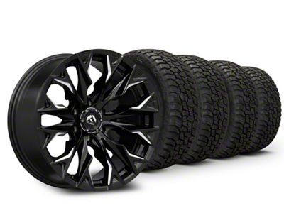 Fuel Wheels 22x12 Fuel Wheels Flame & 35in Mickey Thompson All-Terrain Baja Boss A/T Tire Package (09-18 RAM 1500)