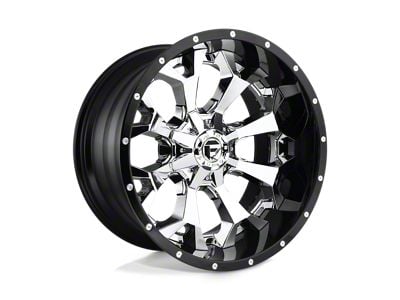 Fuel Wheels Assault Chrome with Gloss Black Lip 8-Lug Wheel; 22x10; -13mm Offset (06-08 RAM 1500 Mega Cab)