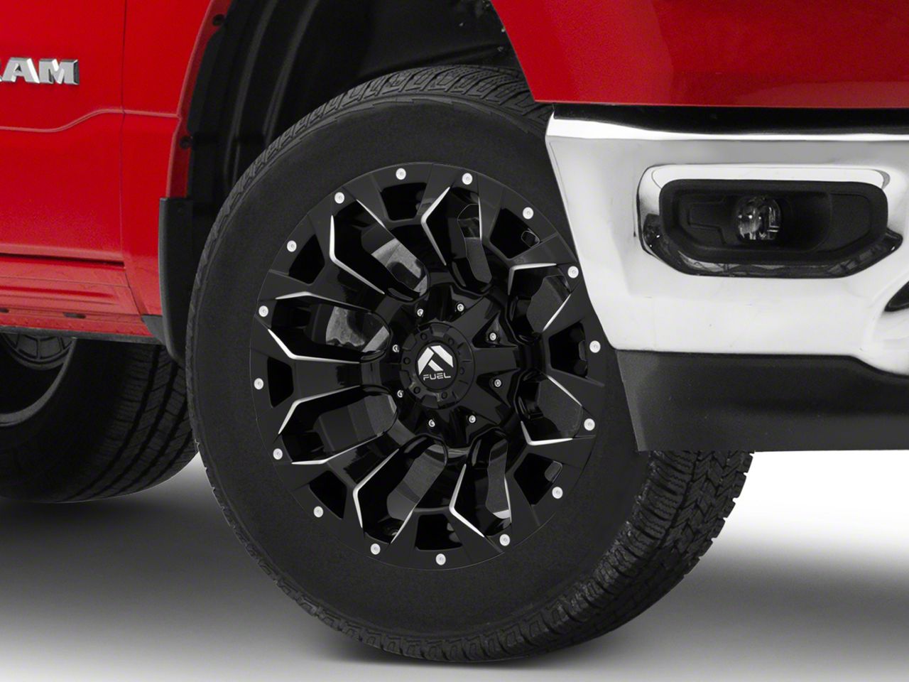Fuel Wheels RAM 1500 Assault Gloss Black Milled 6Lug Wheel; 20x10